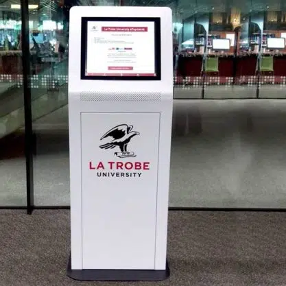 KIO190 19" Kiosk Self Check-out Education La Trobe University