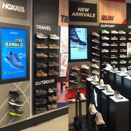 INDT420 42" Touchscreen Retail Endless Aisle Athlete's Foot Flagship Store
