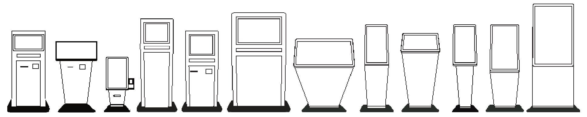 Kiosk range lineup