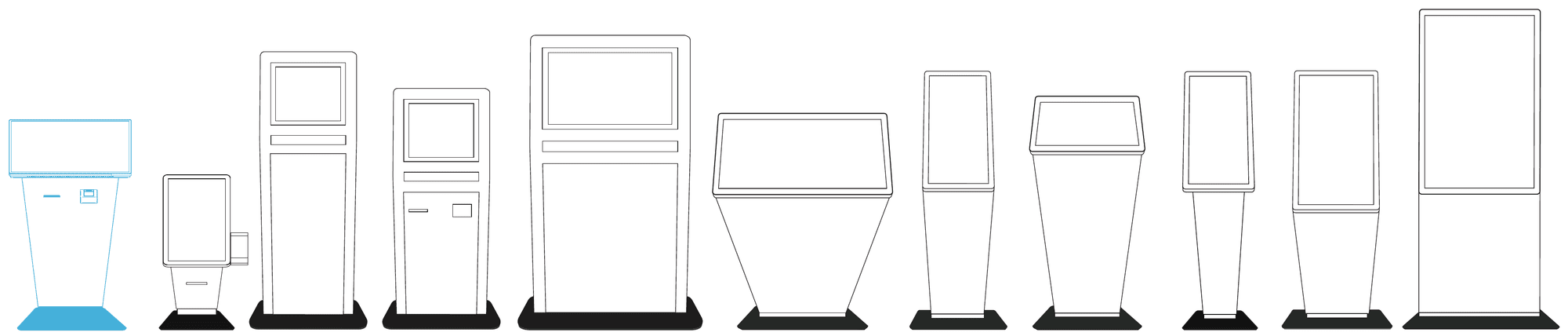 Kiosk range lineup