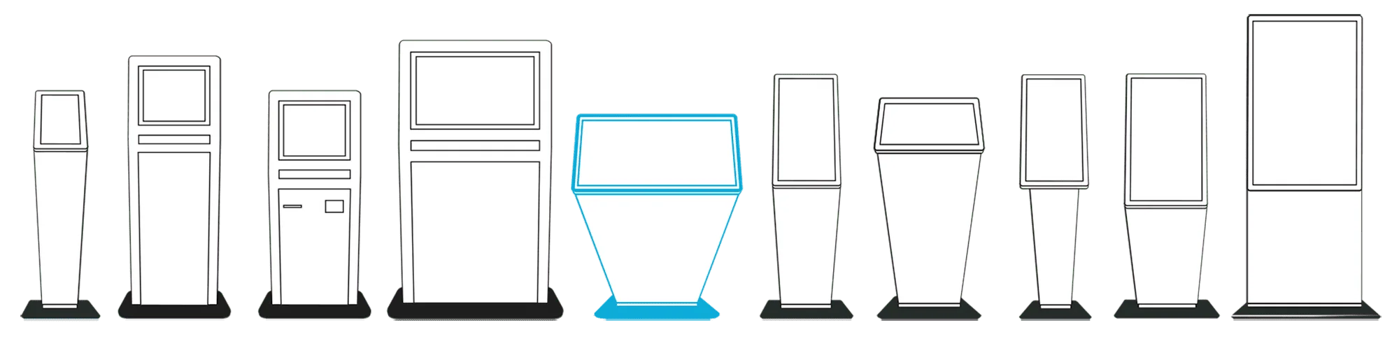 Kiosk range lineup